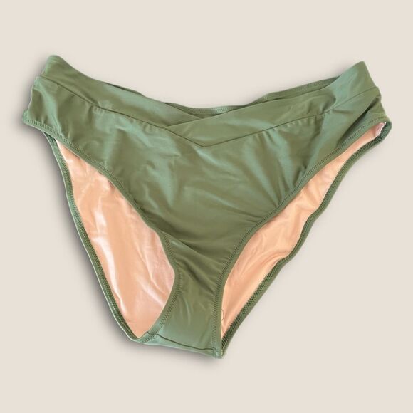 Olive green bikini bottom size 2X, NWT - Picture 2 of 6